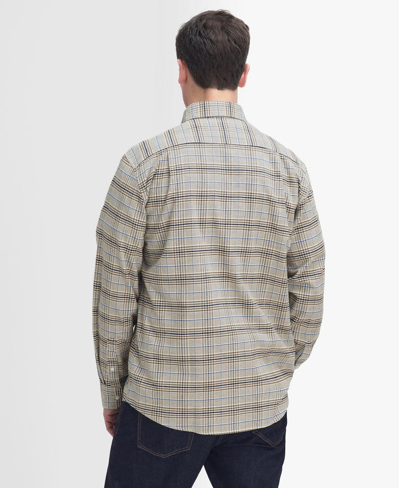 BARBOUR CROMPTON REGULAR CHECKED SHIRT - NAVY