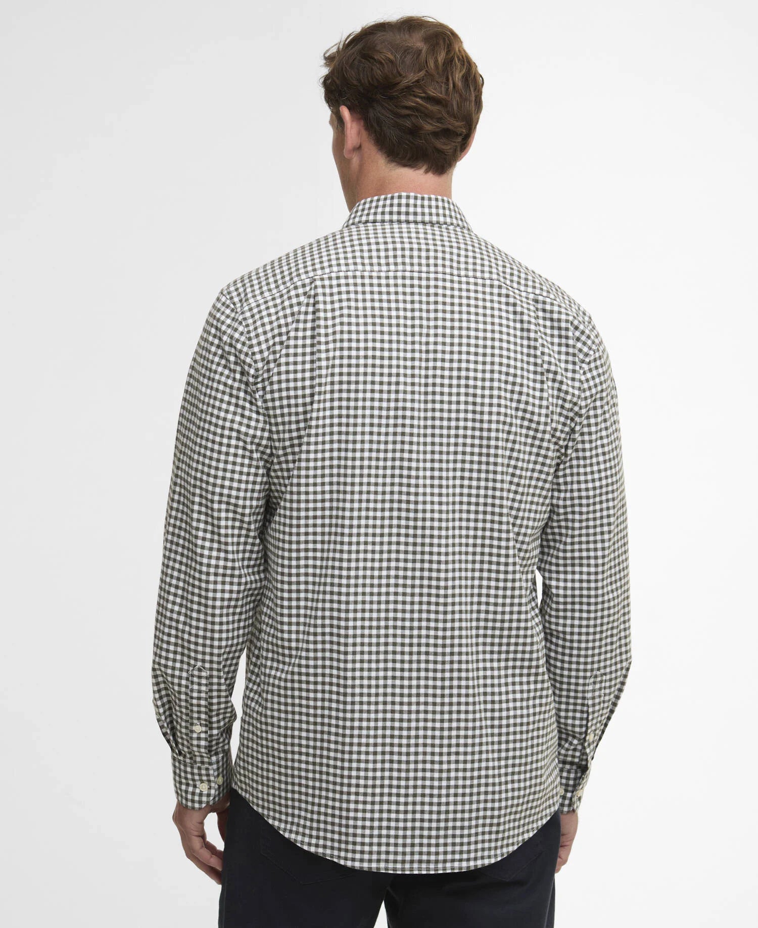 BARBOUR GINGHAM AUKSIDE REGULAR FIT SHIRT - OLIVE