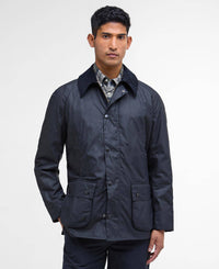 BARBOUR ASHBY WAX JACKET - NAVY