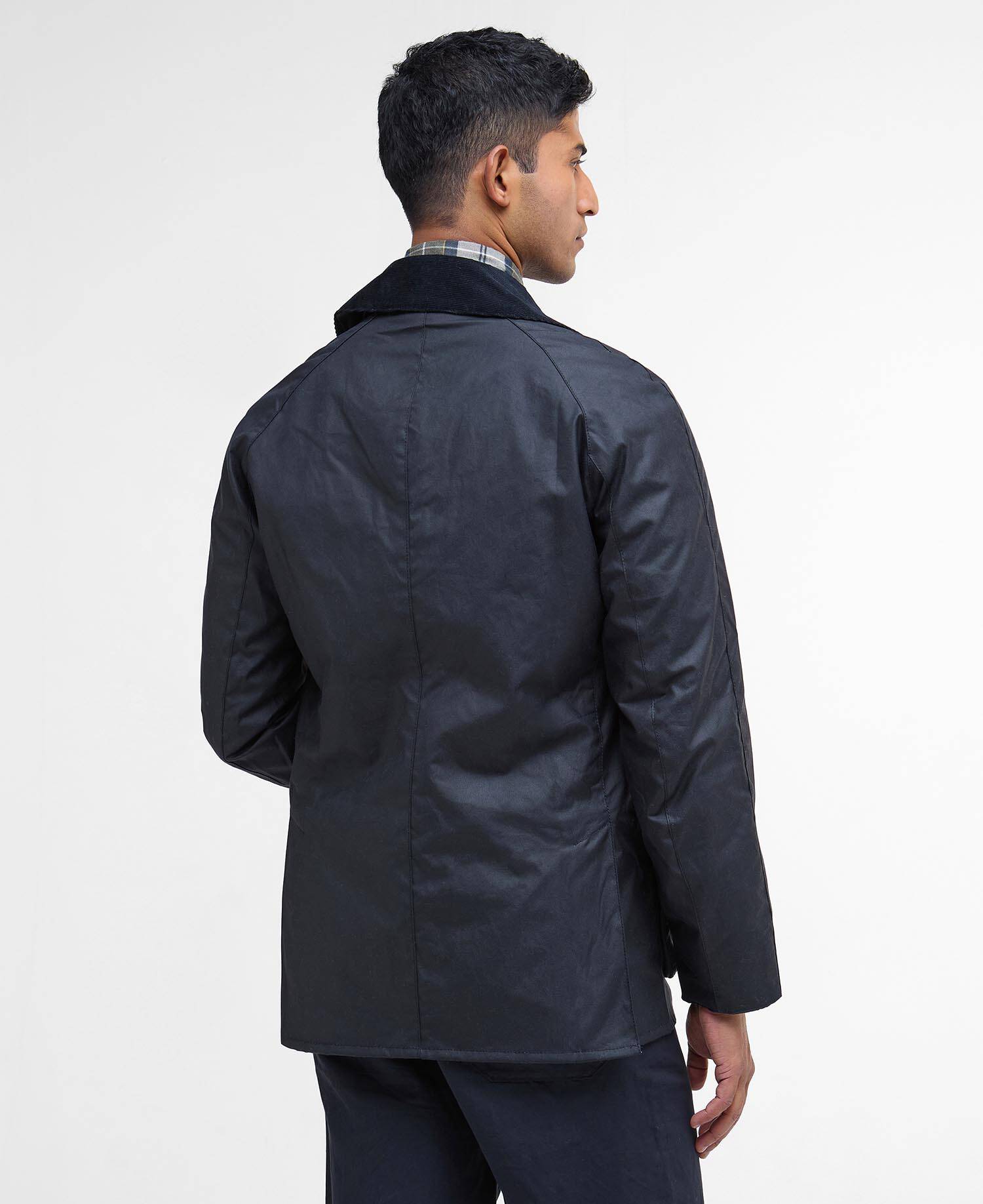 BARBOUR ASHBY WAX JACKET - NAVY