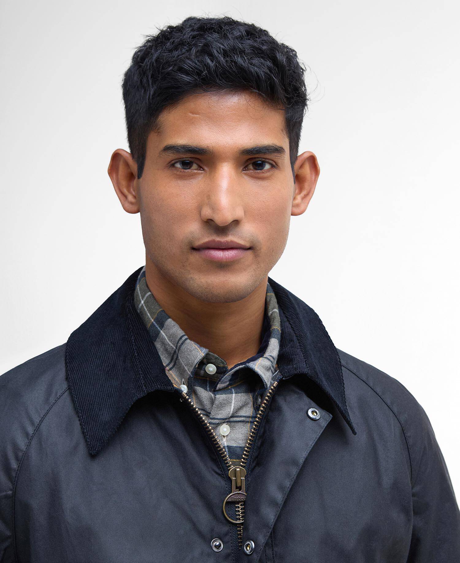 BARBOUR ASHBY WAX JACKET - NAVY