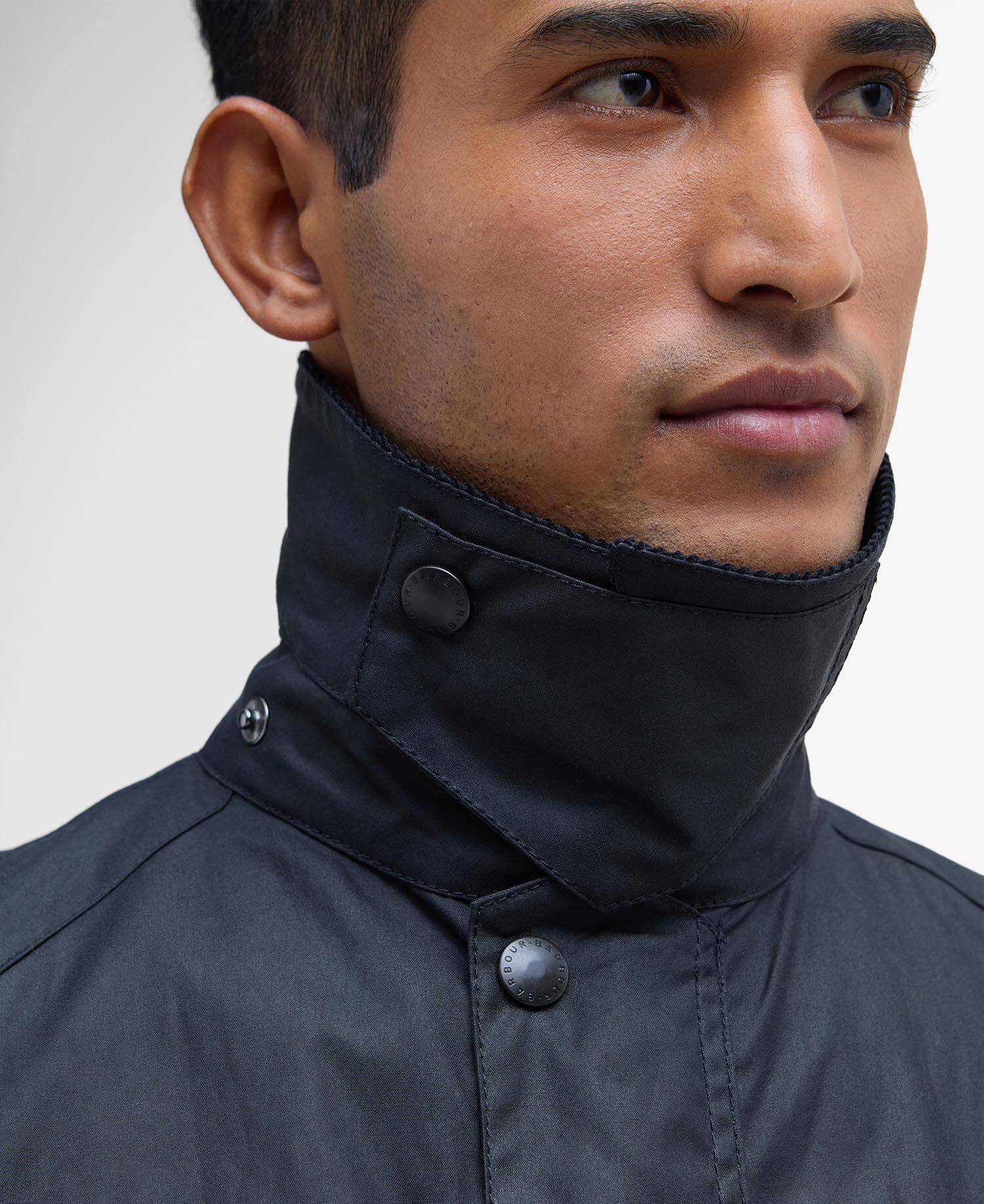BARBOUR ASHBY WAX JACKET - NAVY