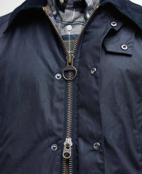 BARBOUR ASHBY WAX JACKET - NAVY