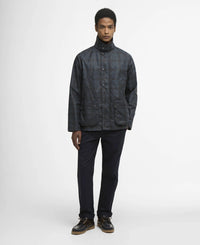BARBOUR TARTAN AMBLESIDE WAX JACKET - NAVY TARTAN