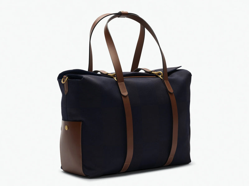 MISMO M/S MEGA TOTE - PIONEER BLUE/CUOIO