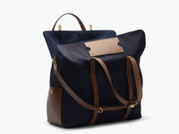 MISMO M/S MEGA TOTE - PIONEER BLUE/CUOIO