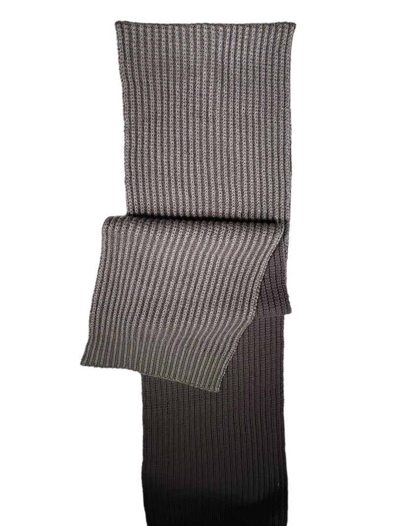 FLY3 REVERSIBLE KNIT SCARF - BROWN