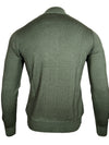 BUTTON DOWN MERINO VINTAGE 1/4 ZIP SWEATER - LODEN GREEN