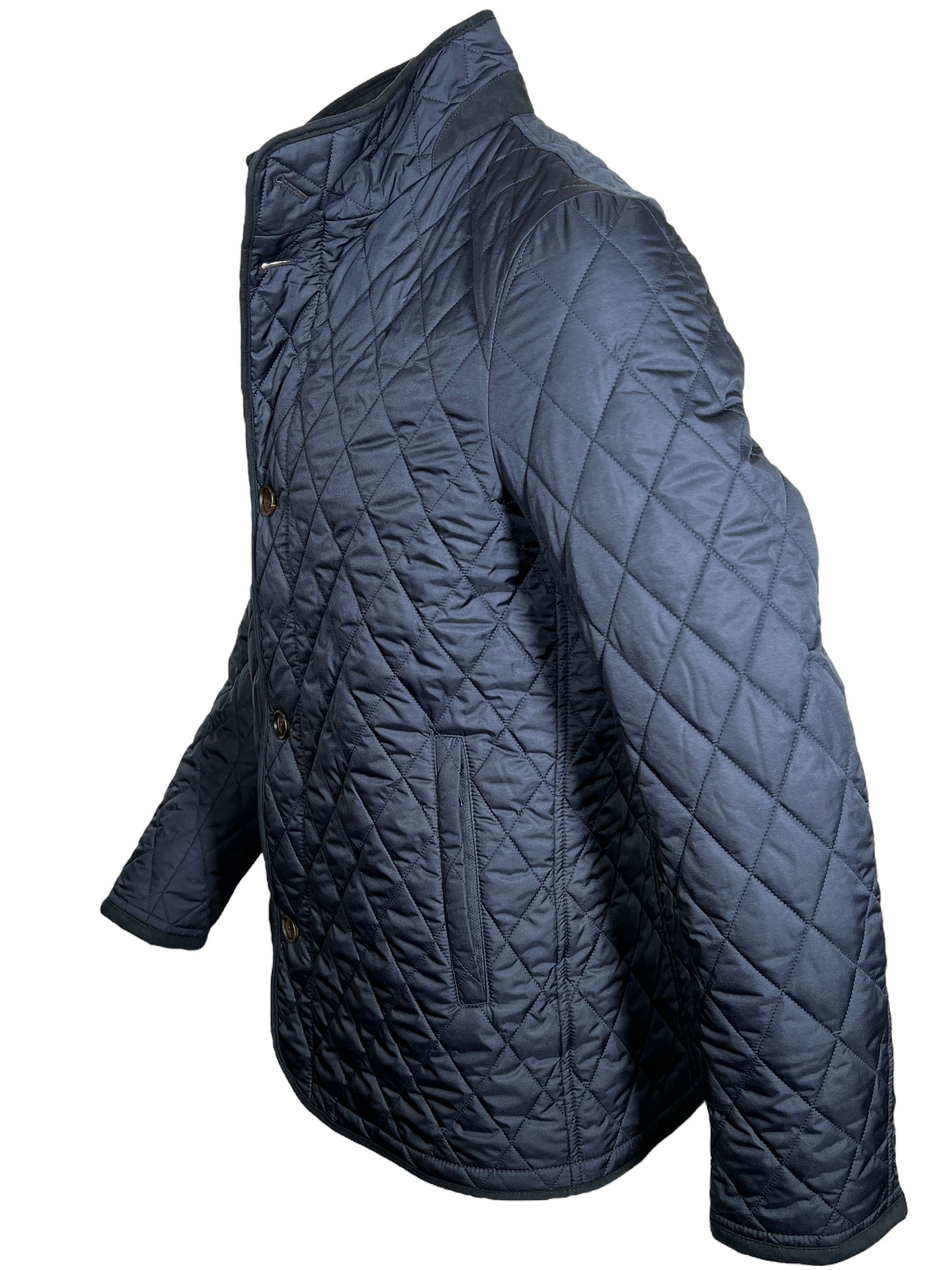 WATERVILLE QUILTED LINED JACKET - NAVY – Button Down SF