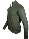 BUTTON DOWN MERINO VINTAGE 1/4 ZIP SWEATER - LODEN GREEN