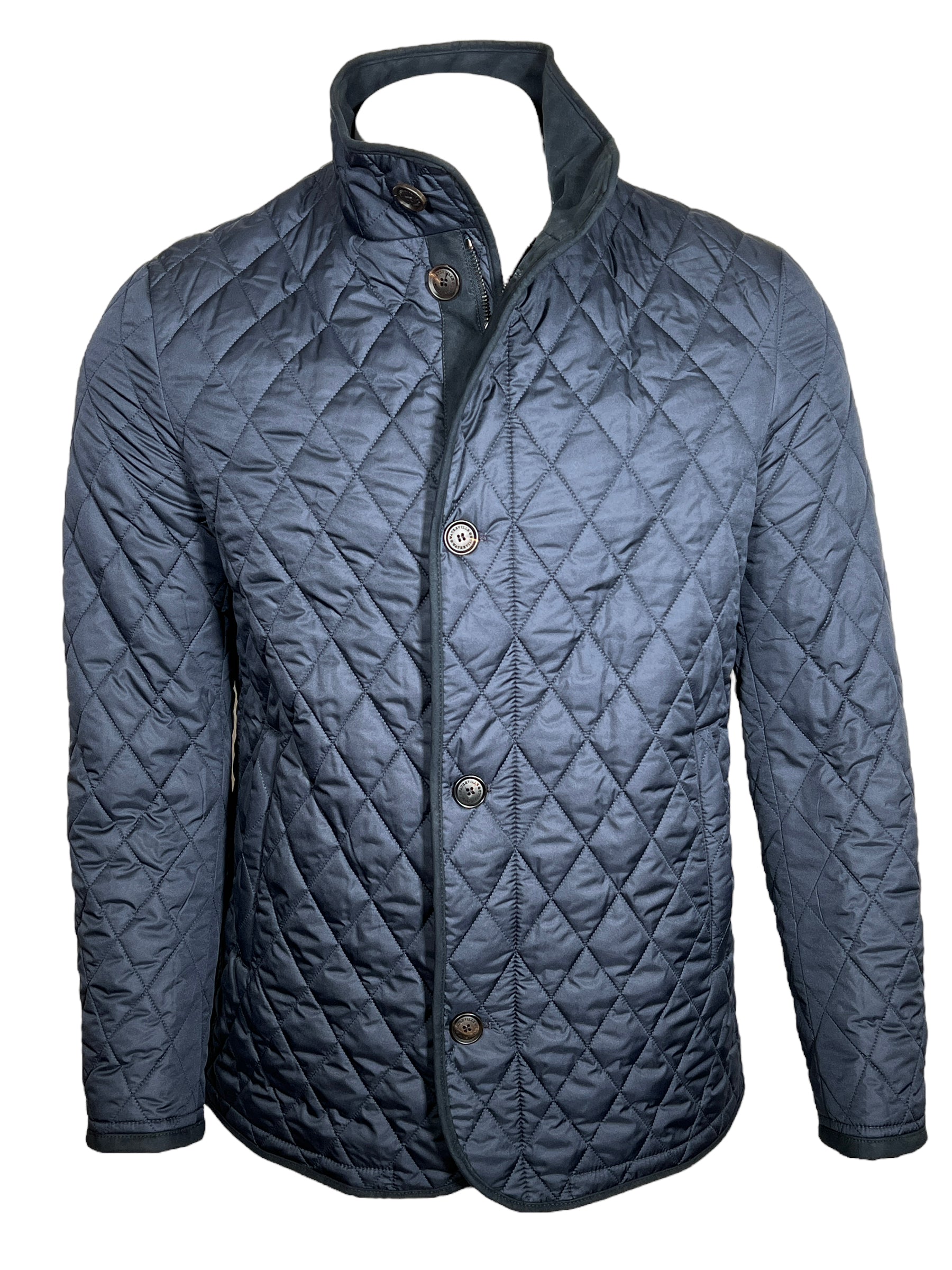 WATERVILLE QUILTED LINED JACKET - NAVY