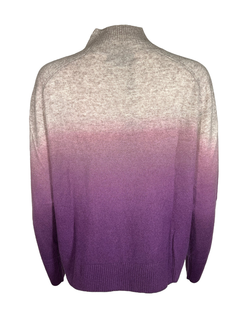 REPEAT CASHMERE OMBRÉ SWEATER - AMETHYST