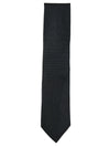 JZ RICHARDS WOVEN SILK TIE - SOLID BLACK