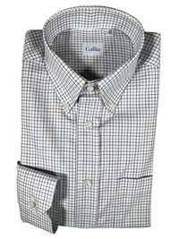 GALLIA MEN'S SHIRT - NAVY OPEN CHECK