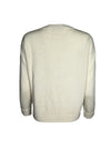 D.EXTERIOR CENTER CABLE TWIST SWEATER - WHITE