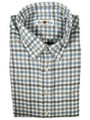 ALAN PAINE CLASSIC FIT SHIRT - STEEL BLUE/GREY CHECK