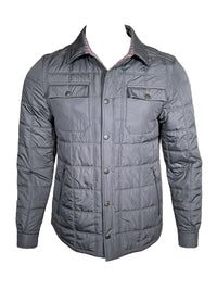 WATERVILLE QUILTED OVERSHIRT JACKET - STEEL