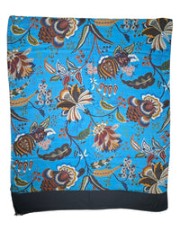 CALABRESE 1924 MODAL/CASHMERE SCARF - SKY BLUE FLORAL