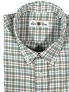 ALAN PAINE CLASSIC FIT SHIRT - GREEN/BROWN CHECK