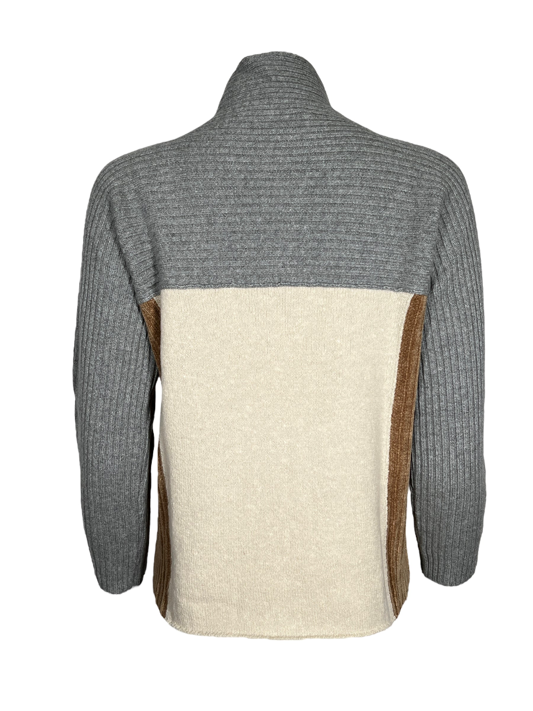 AMINA RUBINACCI TRICOLOR SWEATER HONEY NOUGAT GREY