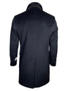 OARS & OLD IVY CASHMERE BLEND 3/4 COAT - NAVY