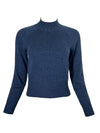 REPEAT CASHMERE RAGLAN MOCK SWEATER - NIGHT