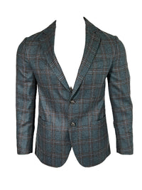 OARS & OLD IVY WOOL SPORT COAT - BLUE PLAID