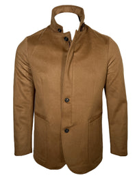 MANTO LORO PIANA STORM SYSTEM CASHMERE TRAVEL BLAZER - VICUNA