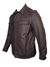 L.B.M. 1911 WOOL OVERSHIRT JACKET - DARK BROWN