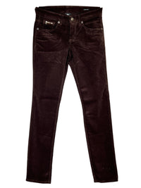 MAC WOMEN'S SLIM CORDUROY PANT - CHOCOLATE