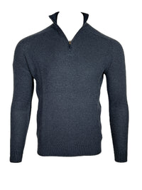 FLY3 REVERSIBLE 1/4 ZIP SWEATER - NAVY