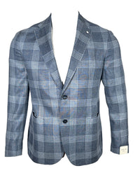 L.B.M. 1911 TAILORED SPORT COAT - BLUE CHECK PLAID