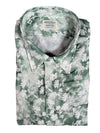 MAZZARELLI LINEN SPORT SHIRT - GREEN FLORAL