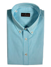 BUTTON DOWN SPORT SHIRT - AQUA MICRO CHECK