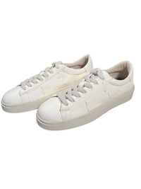 ELEVENTY DEER SKIN LOW TOP SNEAKER - WHITE