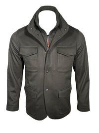 MANTO STORM SYSTEM CASHMERE FIELD COAT - DEEP GREEN