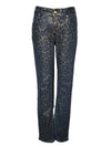 MAC WOMEN'S RICH SLIM JEAN - METALLIC LEOPARD