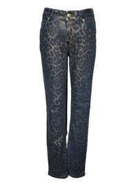 MAC WOMEN'S RICH SLIM JEAN - METALLIC LEOPARD