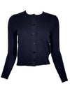PUROTATTO RIBBED BACK CASHMERE CARDIGAN - NAVY