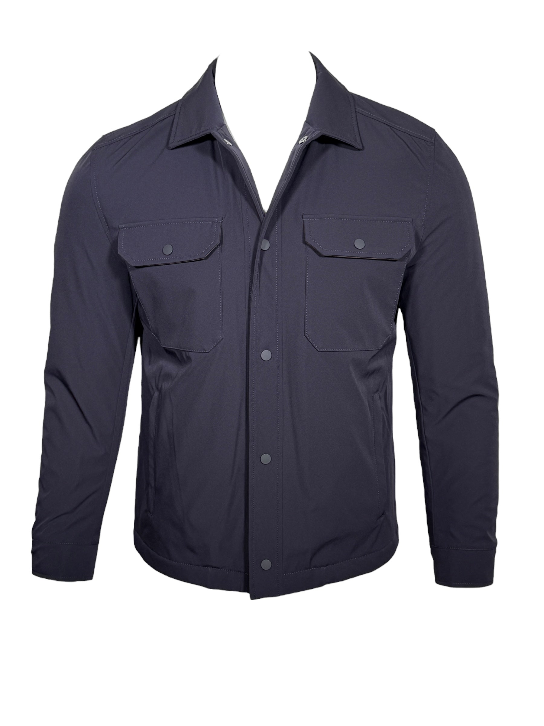 WATERVILLE INSIDE QUILT SHIRT JACKET - NAVY