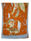CALABRESE 1924 CASHMERE BLEND SCARF - ORANGE PEGASUS