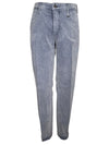 MAC WOMEN'S CHINO TURN UP CORDUROY PANT - CAPRI BLUE
