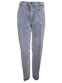 MAC WOMEN'S CHINO TURN UP CORDUROY PANT - CAPRI BLUE