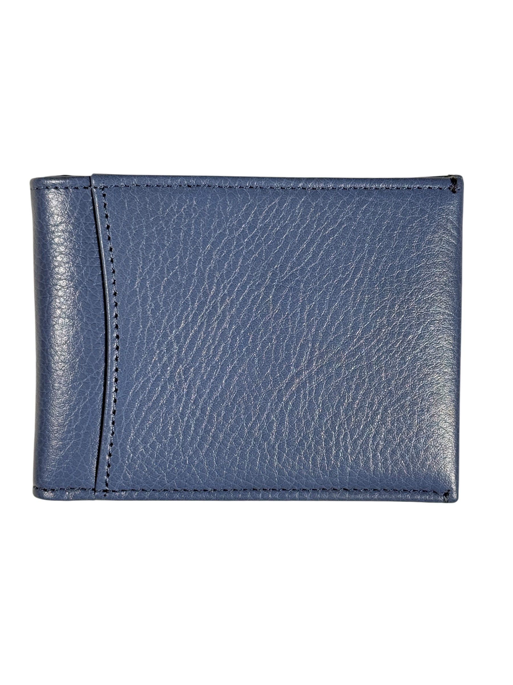 BOSCA 1911 SAFFIANO SMALL BIFOLD WALLET - OCEAN