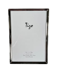 TIZO PICTURE FRAME - HAND POLISHED METAL WITH LINES