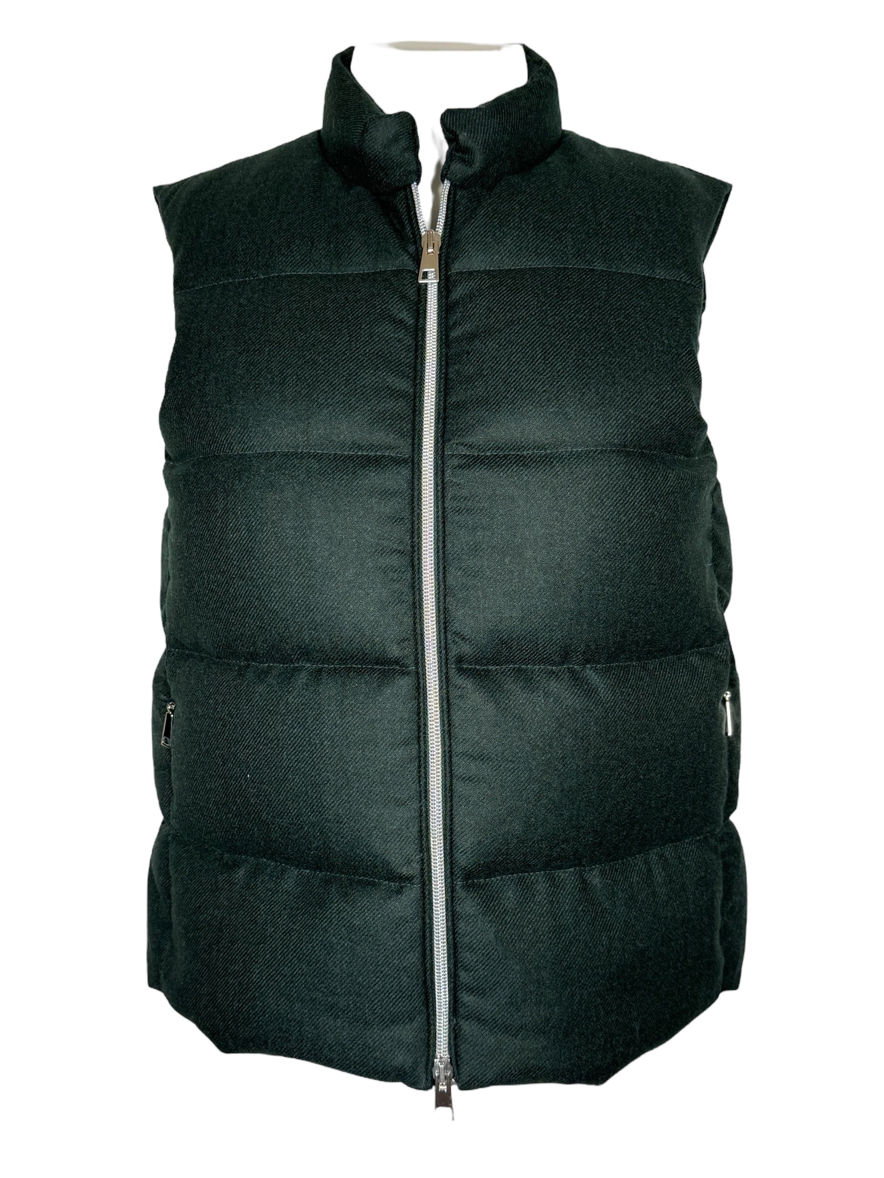 AMINA RUBINACCI LORO PIANA VEST - MALACHITE