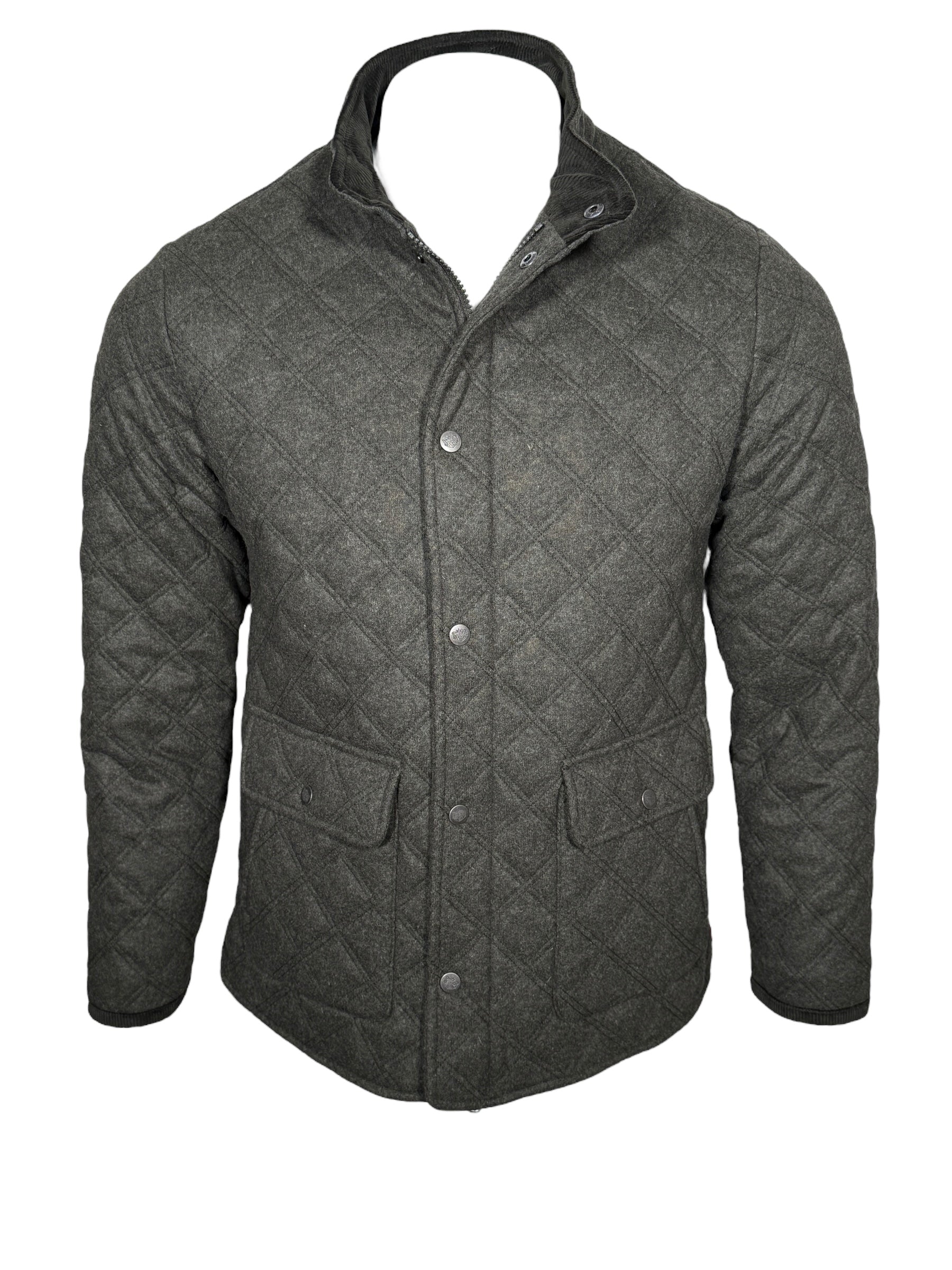 ALAN PAINE RICHMOND QUILTED JACKET - OLIVE