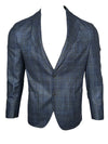 OARS & OLD IVY WOOL/SILK/CASHMERE SPORT COAT - NAVY/OLIVE CHECK