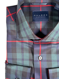 CALDER CARMEL MEN'S SHIRT - FOREST TARTAN PLAID