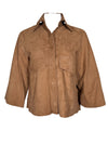 GRENN PILOT WOMEN'S SUEDE JACKET - TAN